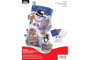 Bucilla 86975E Filzapplikationsset „Spielen im Schnee“