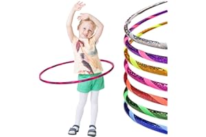 Hoopomania Glamour Hula Hoop Reifen Aro de Gimnasia para niños, Infantil, Brillante Ø60-80cm