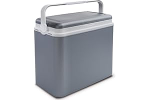 URBNLIVING Adriatic Grand glacière isotherme 24 l avec 2 pains de glace, gris, Cooler Box