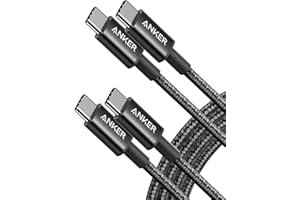 Anker USB C to USB C Charger Cable, New Nylon (6 ft, 2-Pack), 60W (3A) for iPhone 17/16/15, iPad Pro, Samsung Galaxy, MacBook Pro,and More