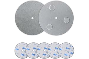 SAFELIVEO Magnethalterung für Rauchmelder Ø 70mm 5 Stück 3 Magnete mit starker Anziehungskraft Feuermelder Magnethalter Selbstklebend Magnetbefestigung schnelle Montage ohne Bohren Maximale Tragkraft 500g