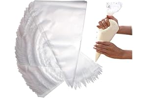 JASCHERRYDIRECT JasCherry Extra Grande Bolsas de Pastelería Mangas Desechable - 100 Piezas 22 Pulgadas Engrosada Bolsas de Pastelera Manga para Repostería e Cupcakes #3