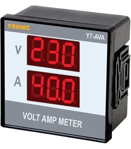Multispan AV-22 Single Phase Digital Ampere + Volt Meter 72 x 72 x