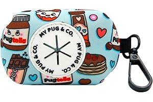 My Pug - Porta Bolsas Caca Perro | Accesorios para Perros | Dispensador Bolsas Caca Perro | Perros Accesorios | Porta Bolsa Tela Excrementos | Accesorios Perros para Bolsas Caca Perro (Pugtella)