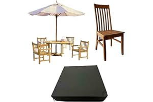 GRIZZLY FOAM 10cm Thick Waterproof Garden Seat Pads Cushions Indoor Outdoor Seat Pads Office Rattan Patio Chair Pad Ask Any Custom Size (16x16x4 inch) (Black, 18x20x3inch 45x50x7.5cm)