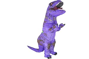 Rafalacy Aufblasbares Dinosaurier-Kostüm für Erwachsene, T-Rex- und Jurassic-Kostüm, lustiges Halloween-Party-Kostüm, Kostümanzug Karneval Party Dino Kostüm