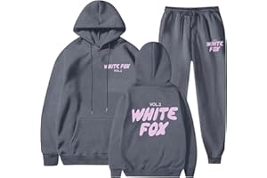 GENERIC Womens Tracksuit Two Piece Fall Winter Outfit Letter Print Long Sleeve Crewneck Pullover Sweatshirt Jogger Sweatpant Lounge Full Set