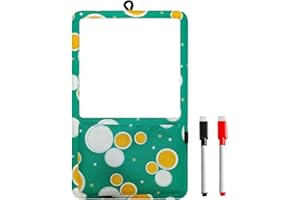 BOHEMIABY Lavagna Magnetica da Parete, Lavagnetta Cancellabile con 2 Penne, Lavagna Magnetica Frigo，Lavagna Magnetica da Parete Cucina Appendere, Calendario Magnetico Scuola Verde