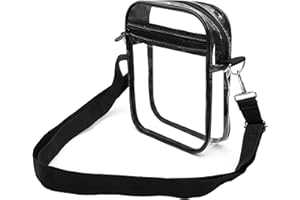 Youngever Durchsichtige Umhängetasche, klein, durchsichtig, robust, 1 Stück