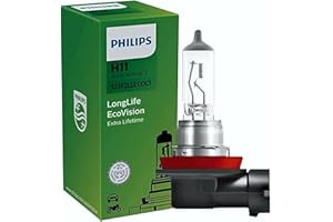 PHILIPS AUTOMOTIVE LIGHTING Philips 12362LLECOC1 LongLife EcoVision H11 żarówka do reflektorów samochodowych, 1 sztuka