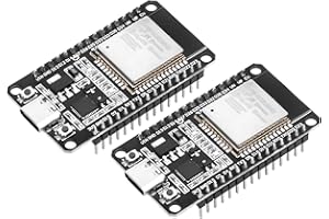HEEMOL 2 Piezas ESP32 USB C con Chip CP2102 ESP32 NodeMCU ESP32 WROOM 32 Placa de Desarrollo ESP-WROOM-32, 2,4 GHz WiFi + microcontrolador Bluetooth