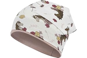 Smarilla Mädchen Mütze Übergangsmütze Beanie Pferde Katzen Punkte Frühling Herbst