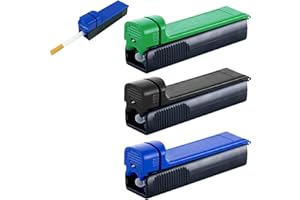 VTYTZZ Lot De 3 Tubeuse Cigarette,Machine A Tuber,Machine A Tuber Les Cigarettes,Tubeuse Gizeh, Pour Tubes De 8 Mm - Vert, Bleu Et Noir