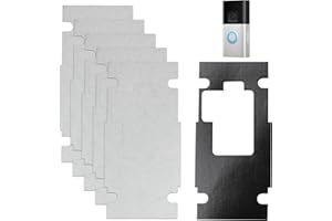 HJJMN Soporte de Timbre Sin Taladro - 6 Accesorios para Timbre de Video de Segunda Generación con Almohadilla Adhesiva, Almohadilla Adhesiva Fuerte Versión 2024 para Casas Patio Apartamentos Oficina