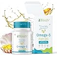 BLISSIFY Omega-3 1000mg, 30 Capsules with Fish oil - EPA + DHA (Fish Oil-30 Capsules)