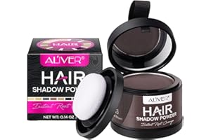 QUROMOJY Retouche Racines Cheveux Poudre,Poudre de Retouche de Racines,Poudre Coiffante Pour Cheveux,Avec effet ombré,Résultats professionnels naturels, Rapides et faciles (#3Le med Brown)