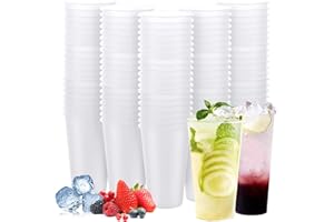 GBACHOOSE Lot de 50 Gobelet Plastique Reutilisable 50cl Gobelet en Plastique Reutilisable, gobelet Réutilisable pour Fête de Boisson, Anniversaire, Mariage
