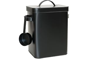 Relaxdays Metallbox, 6,5 l förvaringslåda med doseringshjälp