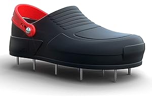 Karl Dahm Nagelschuhe, Größe 42-47 I 1 Paar mit Ersatznägeln I Nagel-Schuhe aus Gummi für einen festen Stand beim Nivellieren und Spachteln von Bodenmassen I Rasen- und Estrich-Nagelschuhe – 12079