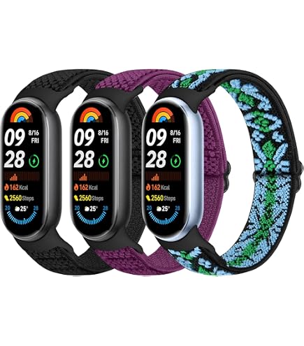 YLK Silikonarmband Für Xiaomi Mi Band 8/9 – Verstellbar, Atmungsaktiv & In 3 Farben