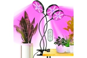 SURLABA Indoor Plant Light, USB Grow Light 234LEDs 45W Full Spectrum, Plant Growth Lamp with 5 Brightness Level & 3 Color Modes, Auto Timer, Plant Growing Lamps for Greenhouse, Gardening, Succulents (3 Head)