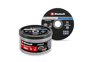 EINHELL ACCESSORIES Original Einhell Dischi da taglio per metallo, 50 pezzi, Ø 125 mm in latta (taglio veloce, lavorazione del metallo, taglio facile, certificato MPA, indipendente dal marchio)