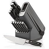 Ninja Foodi StaySharp Knife Block with Integrated Sharpener Deluxe 14-Piece Set K32014EUUK, Black