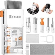 Kit Pulizia 22 In 1 Per Elettronica: Spazzole, Estrattore Tasti, Flacone Spray E Asta Prolunga, Per PC, Tastiere E Cuffie