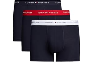 Tommy Hilfiger Męskie bokserki 3P Wb UM0UM02763, biały, XL, Biały (Primary Red/White/Desert Sky), XL