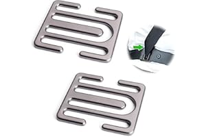 LONGHAO 2 pcs Zinklegierung Sicherheitsgurt Clip,Metall Auto Sicherheitsgurt Clip,Auto Sicherheitsgurt Einstellclips,Metall Auto Sicherheitsgurt Einsteller,Gurtversteller,füt Auto Sicherheitsgurte
