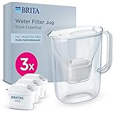 BRITA Style Essential Jug White (2.4l) x3 BRITA Maxtra Pro Pure Performance Cartridges