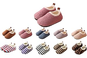 YAQUEKOU Hausschuhe Kinder Junge Mädchen Pantoffeln Winter Warm Slippers Leicht Rutschfest Kinder Hausschuhe