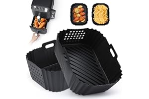 ENSINE Accesorio para freidora de aire caliente Ninja Double Stack XL SL400EU 9,5 L, 2 unidades de silicona para freidora de aire caliente Ninja Dual Zone AF400EU, Princess 8L, Innsky 8L, LLIVEKIT 9L, EMERIO