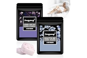 Fengyang® 2Bag Vapeur de douche Aromathérapie, kit de spa d'aromathérapie, bombes de douche vapeur, comprimés d'aromathérapie pour douch, Pilule de Douche À Vapeur pour Bain SPA