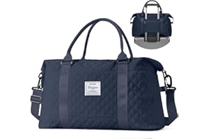 HYC00 Bolsa de Gimnasio Bolsa de Deporte para Mujeres y Hombres Fin de Semana,Bolsa de Viaje Tipo Morral Peso Ligero con Bolsa de Aseo y Bolsillo para Objetos Húmedos,Bolsa de Mano Equipaje Tote