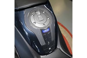 labelbike - Pegatina 3D de resina Decoración y Protección de Moto Scooter Túnel Stud compatible con Yamaha Tmax 2022 Metal Color Azul