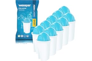 Wessper AquaClassic SPORT Filterkartuschen kompatibel mit Brita Classic, Aqua Select Classic, PearlCo, AmazonBasics – 10er Pack