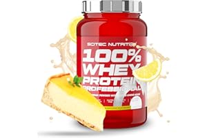 ‎SCITEC NUTRITION Scitec Nutrition 100% Whey Protein Professional - Wzbogacony o dodatkowe aminokwasy i enzymy trawienne - Bezglutenowy - Bez oleju palmowego, 920 g, Sernik cytrynowy