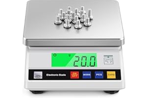 CGOLDENWALL Bilancia ad Alta Precisione 6kg 0,1g Bilancia Contapezzi Digitale da Laboratorio con 6 Unità di Conversione, 2 Modalità di Alimentazione, Funzione di Conteggio (6kg, 0,1g)