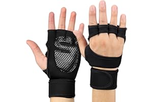 Mexgcom Gants de Fitness Respirants pour Homme et Femme, Gants de Formation Respirants, Gants d'haltérophilie, Conception Antidérapante, Idéal pour l'haltérophilie, Le Fitness, l'exercice