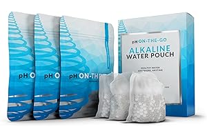 Invigorated Water PH On-The-Go Filtres à Eau Alcaline 100 g - Système de Filtration d'Eau Bouteilles, Filtres Eau Pour les Cruches, Pichets par/Lot de 3, Filtres pour Bouteille, Filtres Alcalin