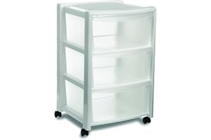 Stefanplast Cassettiera 3 cassetti, cm 40x40x63h