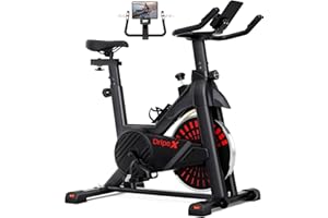 Dripex Exercise Bike for Home Use ,Super Quiet Magnetic Resistance Indoor Cycling Stationary Bike With LCD Momitor & Tablet Holder, Gym Bike for Home Training Cardio,150kg Capacity