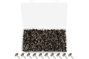 Tenbrachian 580 Stk Polsternägel, Polster Reißzwecken, Ziernägel, Vintage Reisszwecken, antik Möbel Nägel, Dekorative Reißnägel, Bronze Heftzwecken Nägel, Dekornagel für Möbel Sessel Sofa Bett(Bronze)