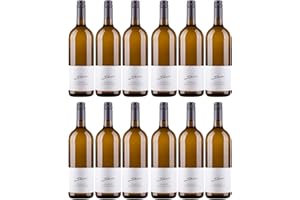 A. Diehl Grauer Burgunder Weißwein Wein trocken Literflasche QbA Inkl. FeinWert E-Book (12 x 1,0l)