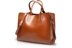 NICOLE & DORIS NICOLE&DORIS Mode Femme Sacs à Main Bandoulière Sacs portés Main Sacs portés épaule Messenger Bag Crossbody Bag Tote Durable PU Marron