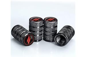 Misuyue Bouchon Valve Pneu Voiture 4 Pièces - En Aluminium Avec Joint D'étanchéité - Couvre-Valve Universel Pour Voitures, Camions, Motos, SUV