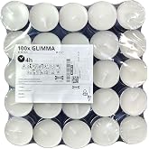 IKEA 100 Tealight Mum Kokusuz Ev Tatil Parti Dekoru GLIMMA