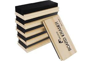 HEQISHUN Gumki do tablicy, 6-pak wełniana filcowa gumka do wycierania bezpyłowa tablica gumowa do czyszczenia kreda gumka dla nauczycieli i dzieci materiały biurowe