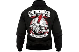 Spaß Kostet Herren Harrington Jacke Deutschrock Porno für die Seele Frei Krawall Band Musik
